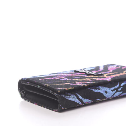 Saint Laurent Tiger Burnout Monogram Chain Wallet Multicolor 8 of 10
