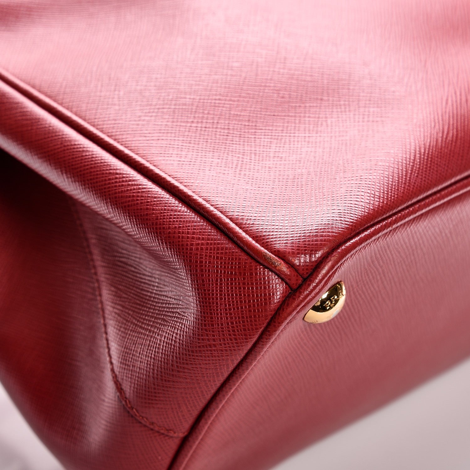 Prada Saffiano Small Galleria Double Zip Tote Fuoco 12 of 13