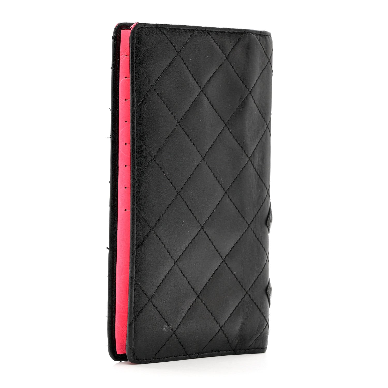 Chanel Calfskin Quilted Cambon Yen Wallet Black 4 of 12