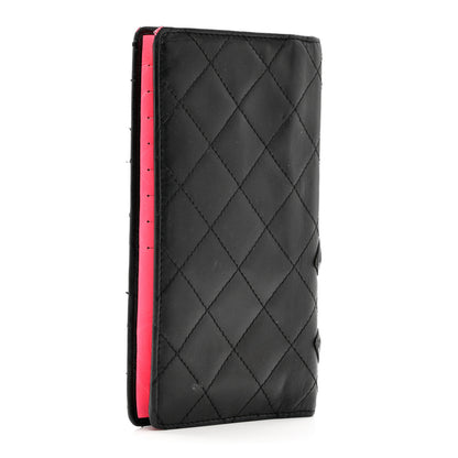 Chanel Calfskin Quilted Cambon Yen Wallet Black 4 of 12