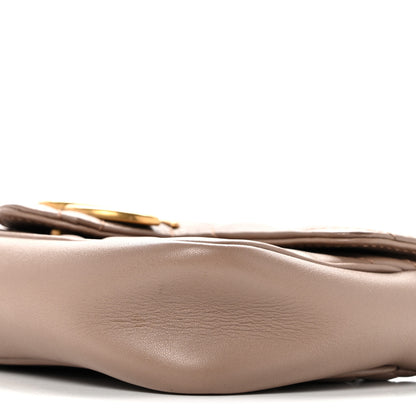 Gucci Calfskin Matelasse Super Mini GG Marmont Shoulder Bag Porcelain Rose 10 of 13