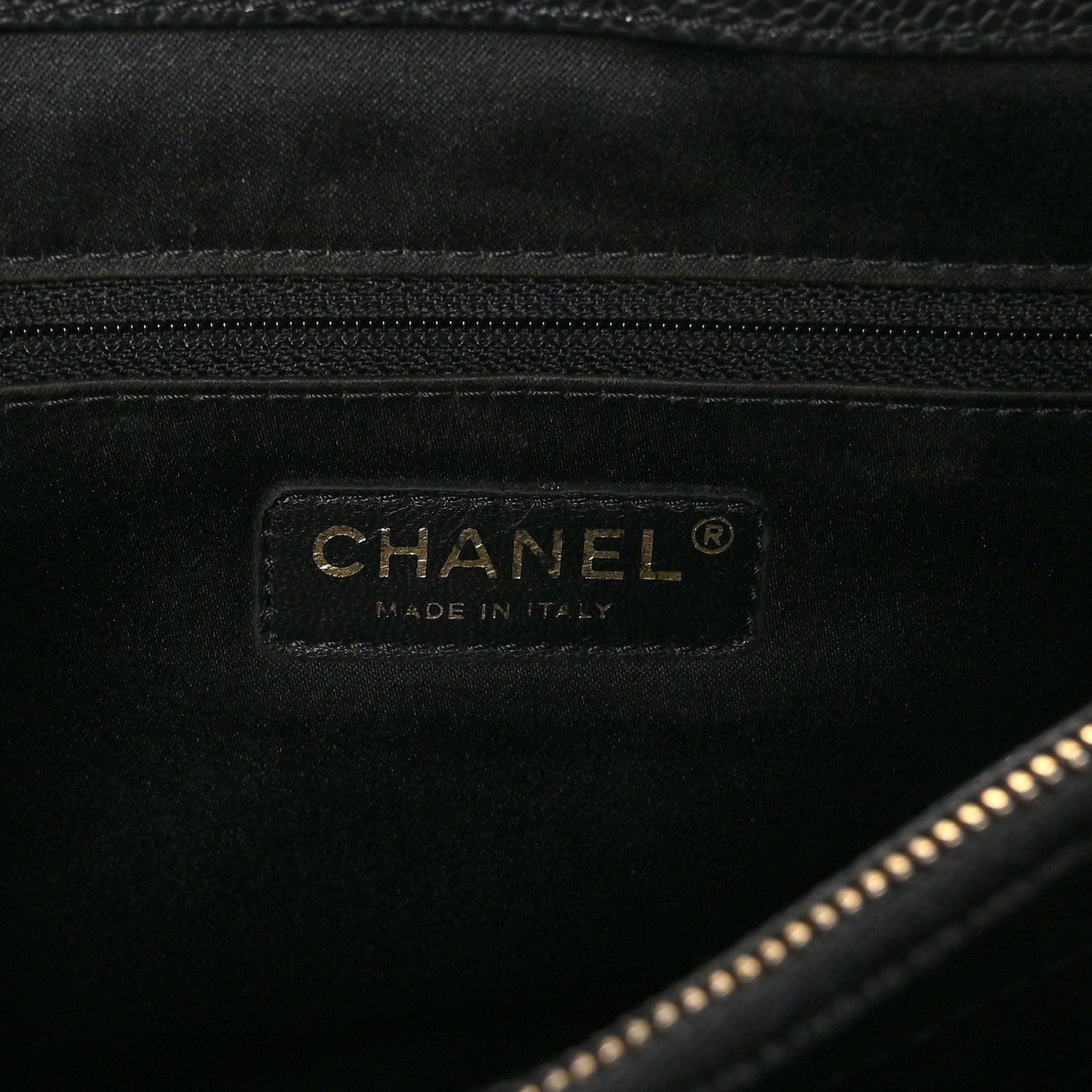 Chanel Caviar Quilted XL Grand Shopping Tote GST Black 8 of 12