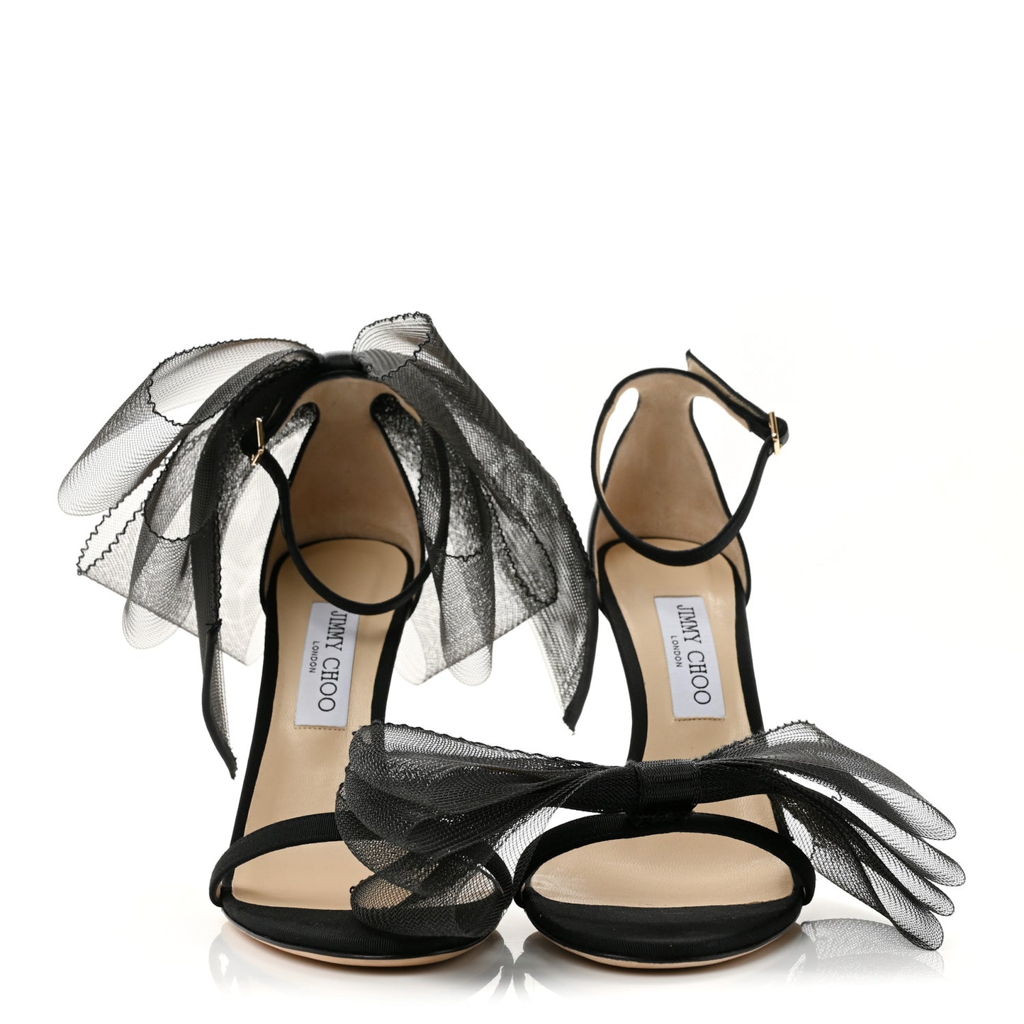 Grosgrain Aveline Bow 100 Sandals 40 Black