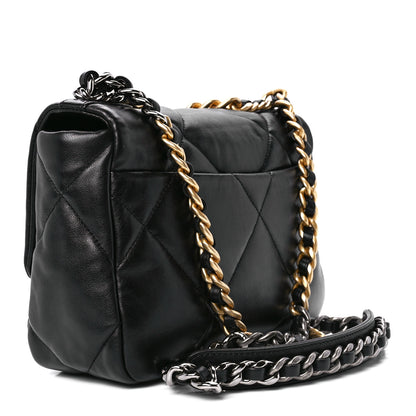 Chanel Lambskin Quilted Medium Chanel 19 Flap Black 3 of 12