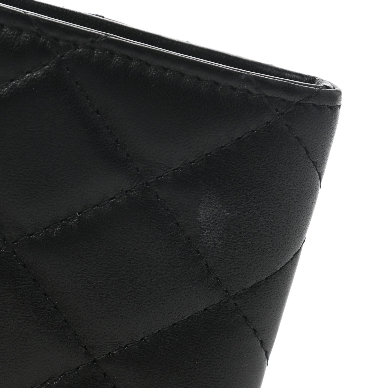 Chanel Lambskin Quilted CC Chic Flap Card Holder Black Gold 16 of 22