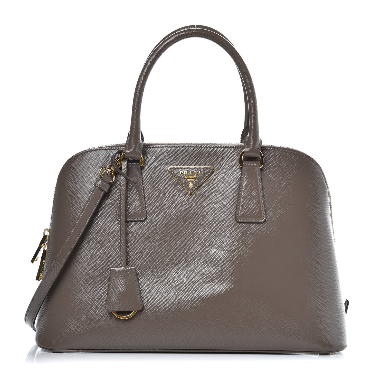 Saffiano Vernice Medium Promenade Tote Argilla