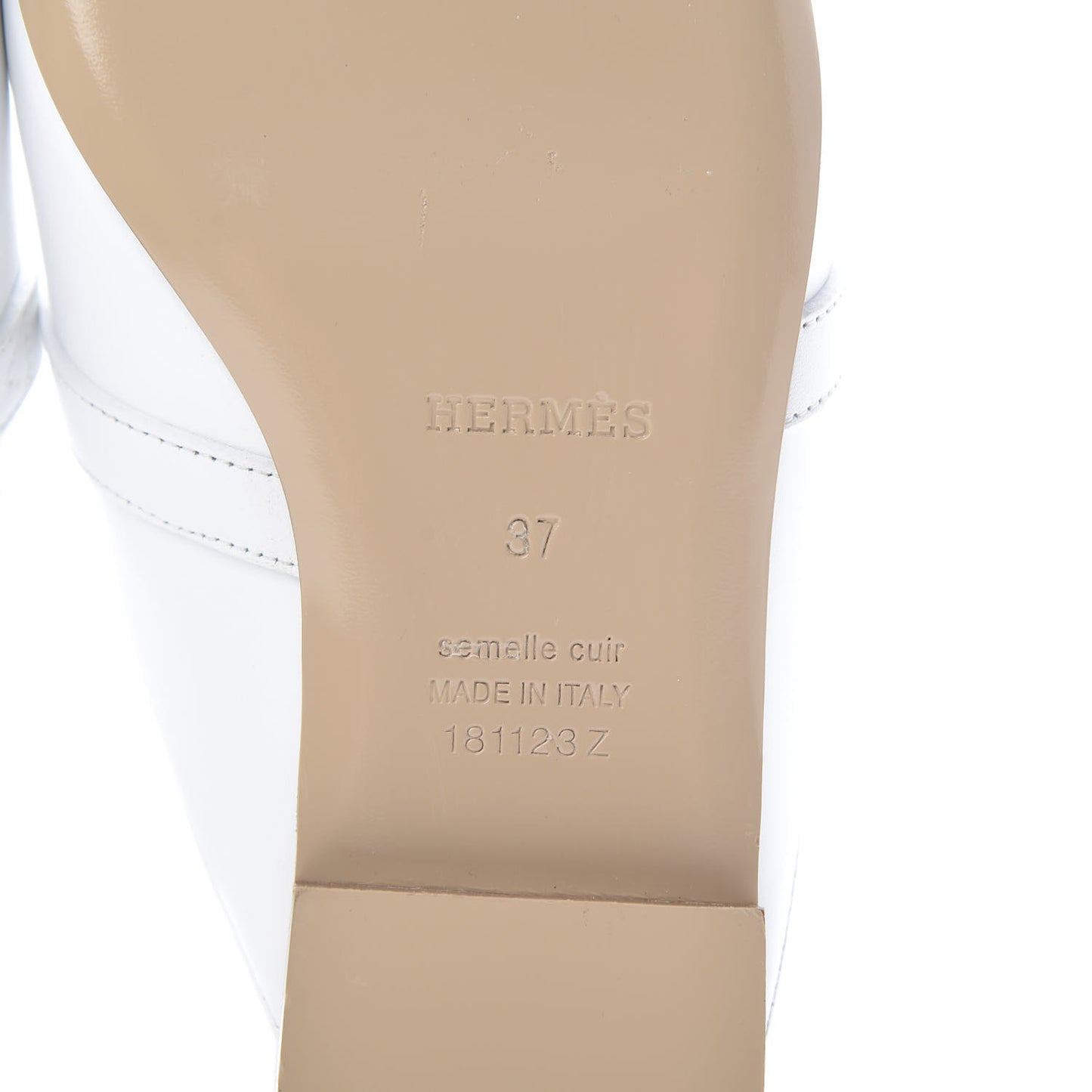 Calfskin Oz Mules 37 White