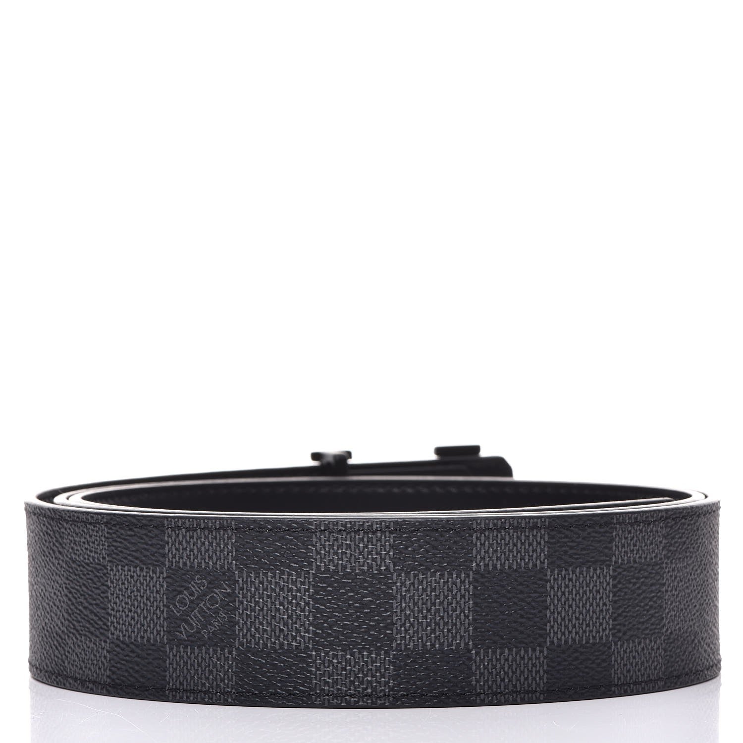 Louis Vuitton Damier Graphite 40mm LV Initiales Belt 110 44 3 of 8
