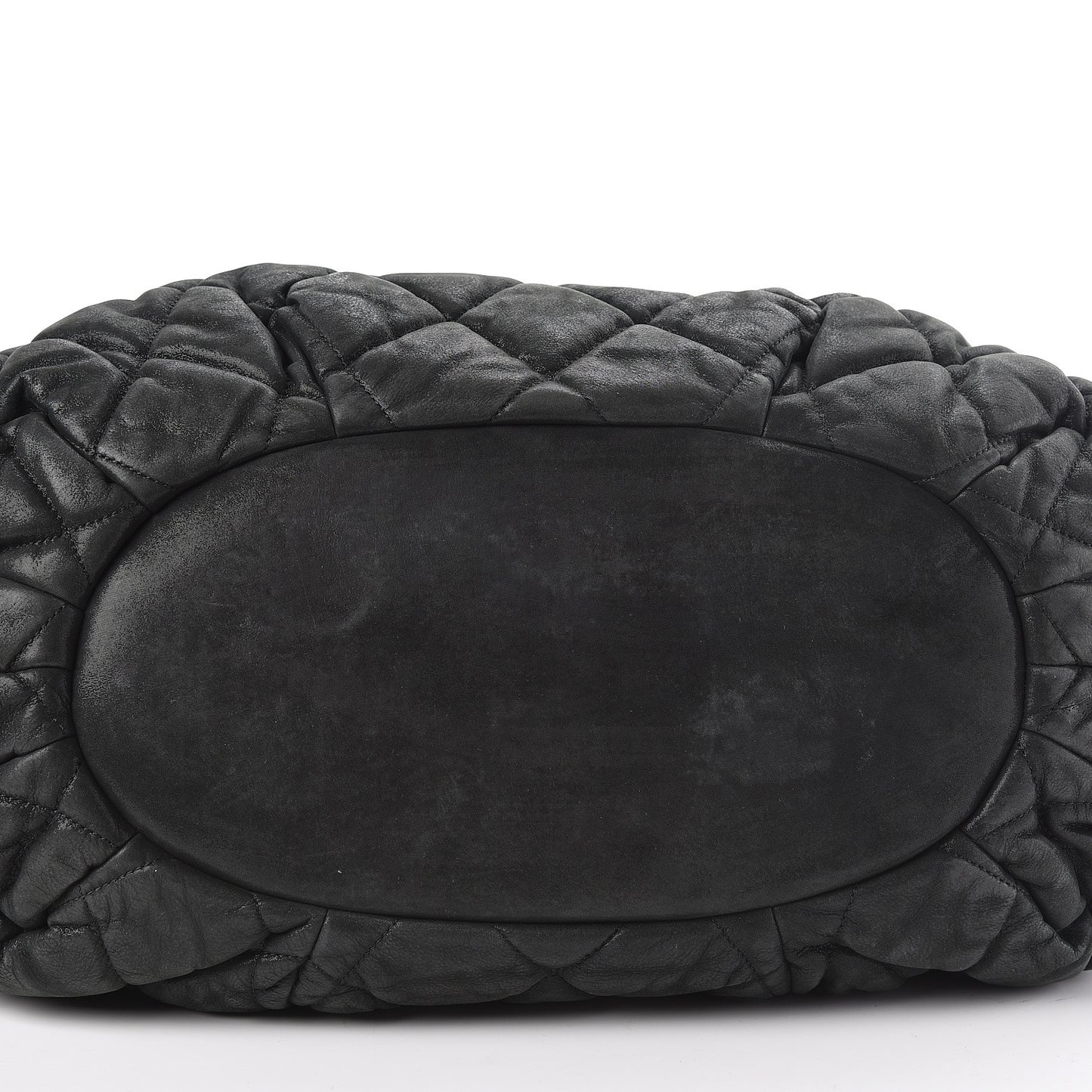 Iridescent Calfskin Quilted Large In The Mix Tote Black