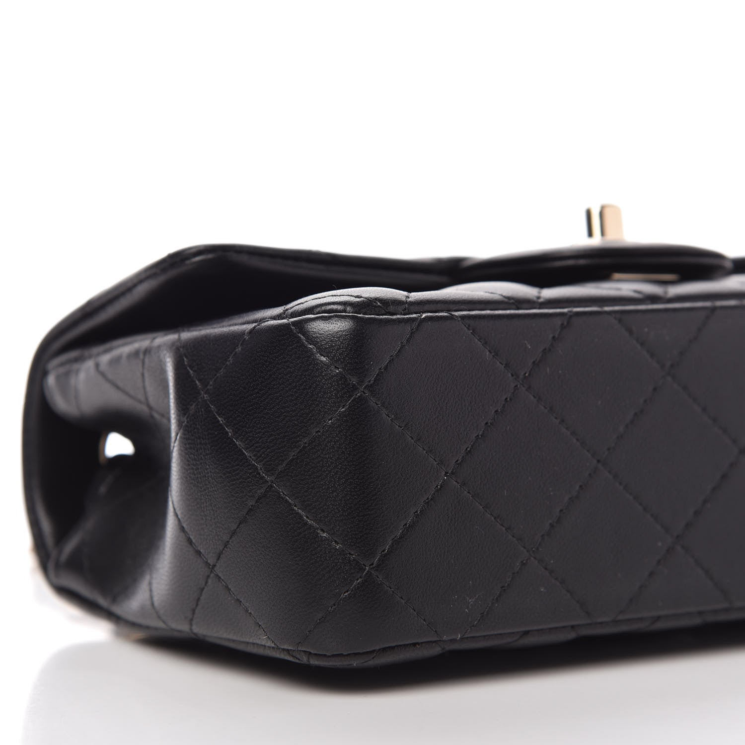 Chanel Lambskin Quilted Mini Rectangular Flap Black 6 of 10