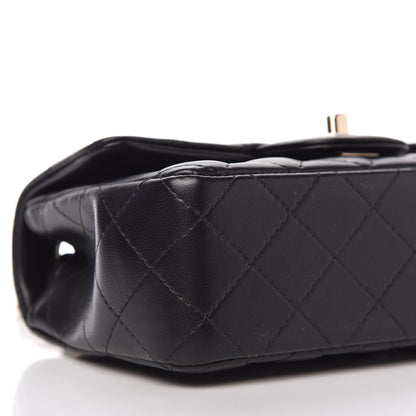 Chanel Lambskin Quilted Mini Rectangular Flap Black 6 of 10