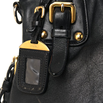 Prada Soft Calfskin Hobo Black 8 of 21