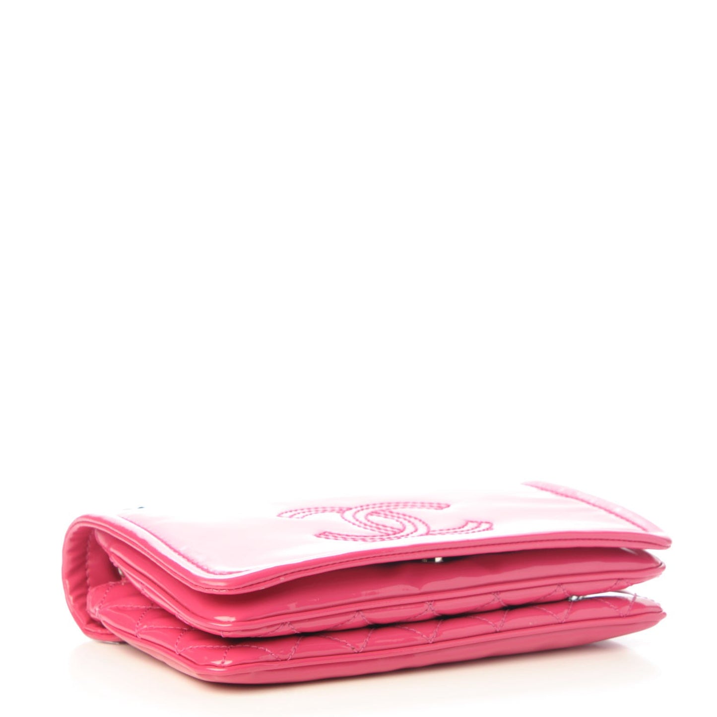Vinyl Small Lipstick Flap Fuchsia