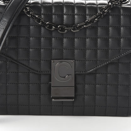 Celine Calfskin Quilted Medium C Bag Black 9 of 9