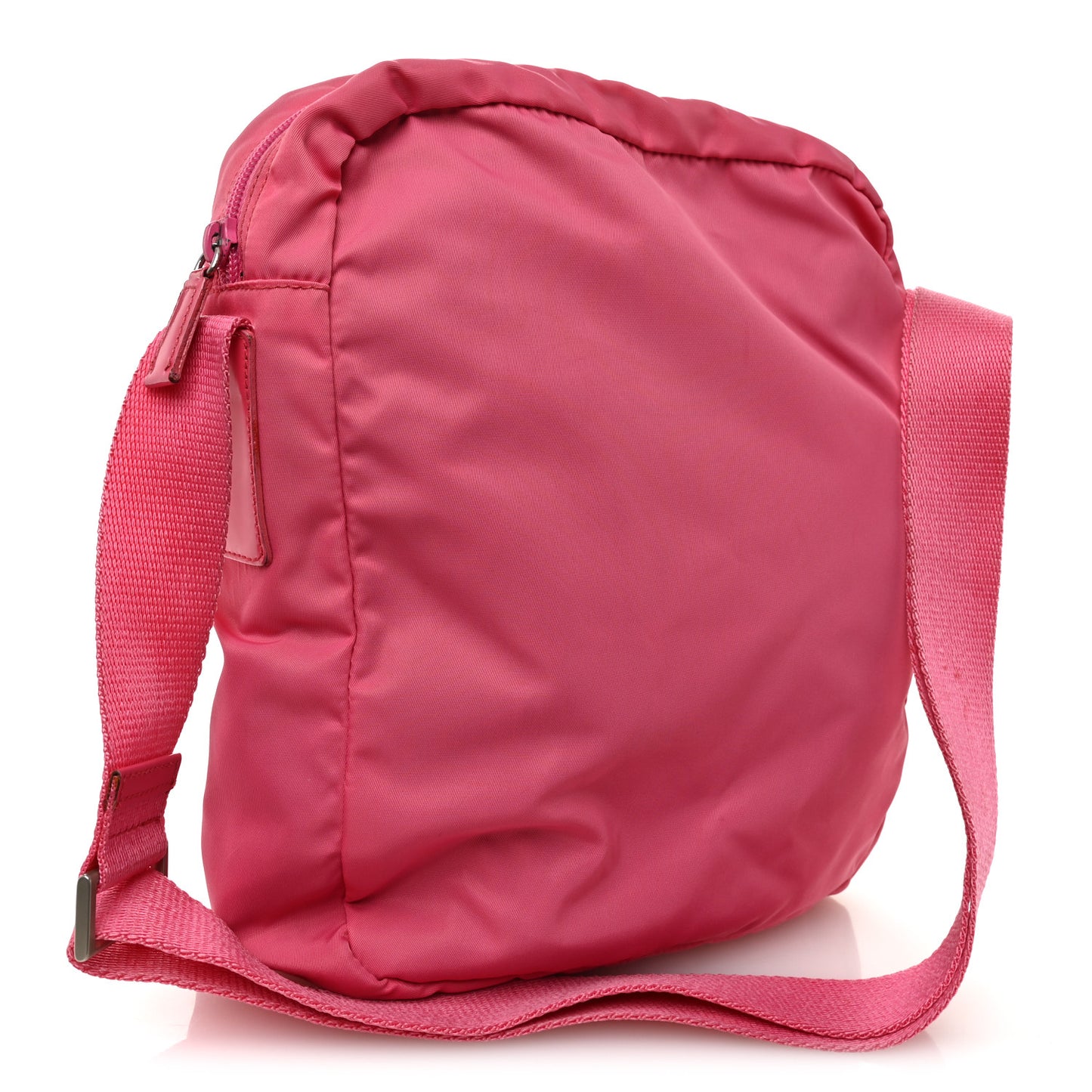 Nylon Messenger Bag Fuxia