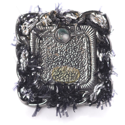 Chanel Ruthenium Enamel CC Earrings Black 4 of 5