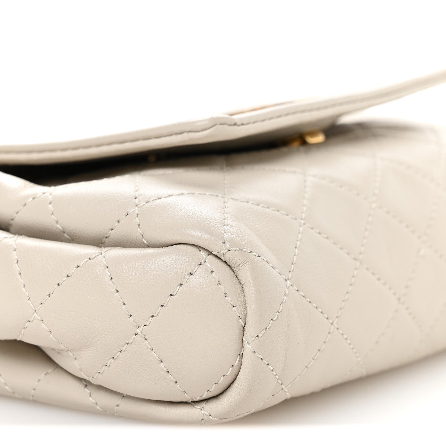 Saint Laurent Lambskin Quilted Monogram Mini Nolita Crema Soft 9 of 10