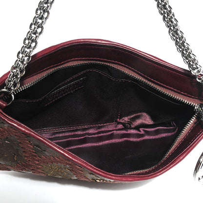 Chanel Python Crochet Soft and Chain Pochette Bronze 7 of 7