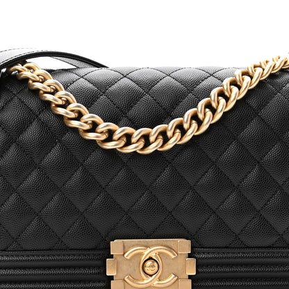 Chanel Caviar Quilted Medium Boy Flap Black 8 of 10