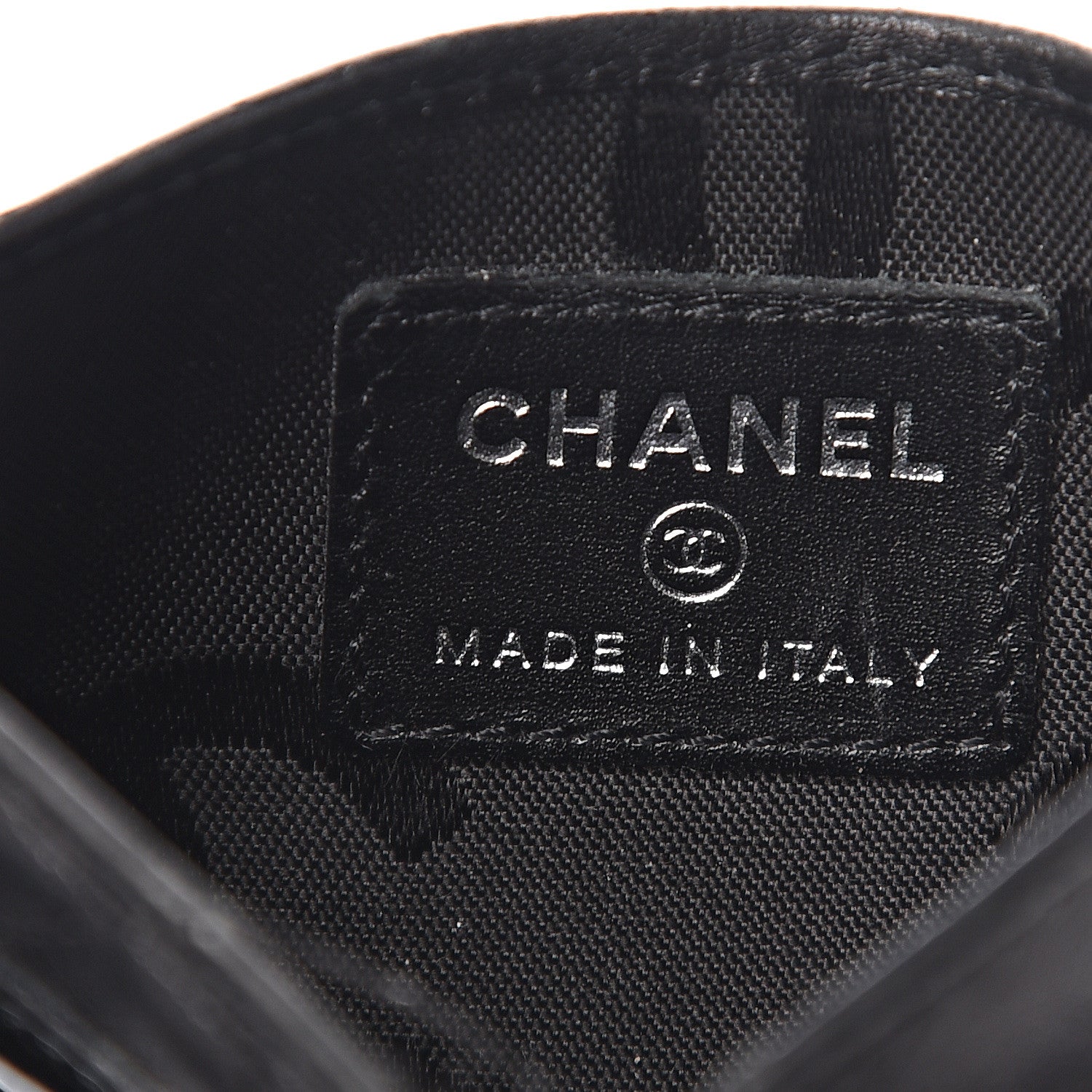 Chanel Calfskin Quilted Cambon Card Holder Black 5 of 7