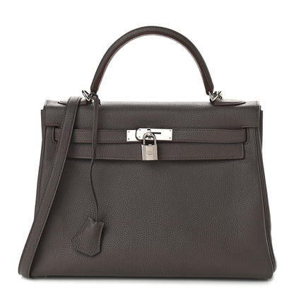 Hermes Togo Kelly Retourne 32 Etain 1 of 9