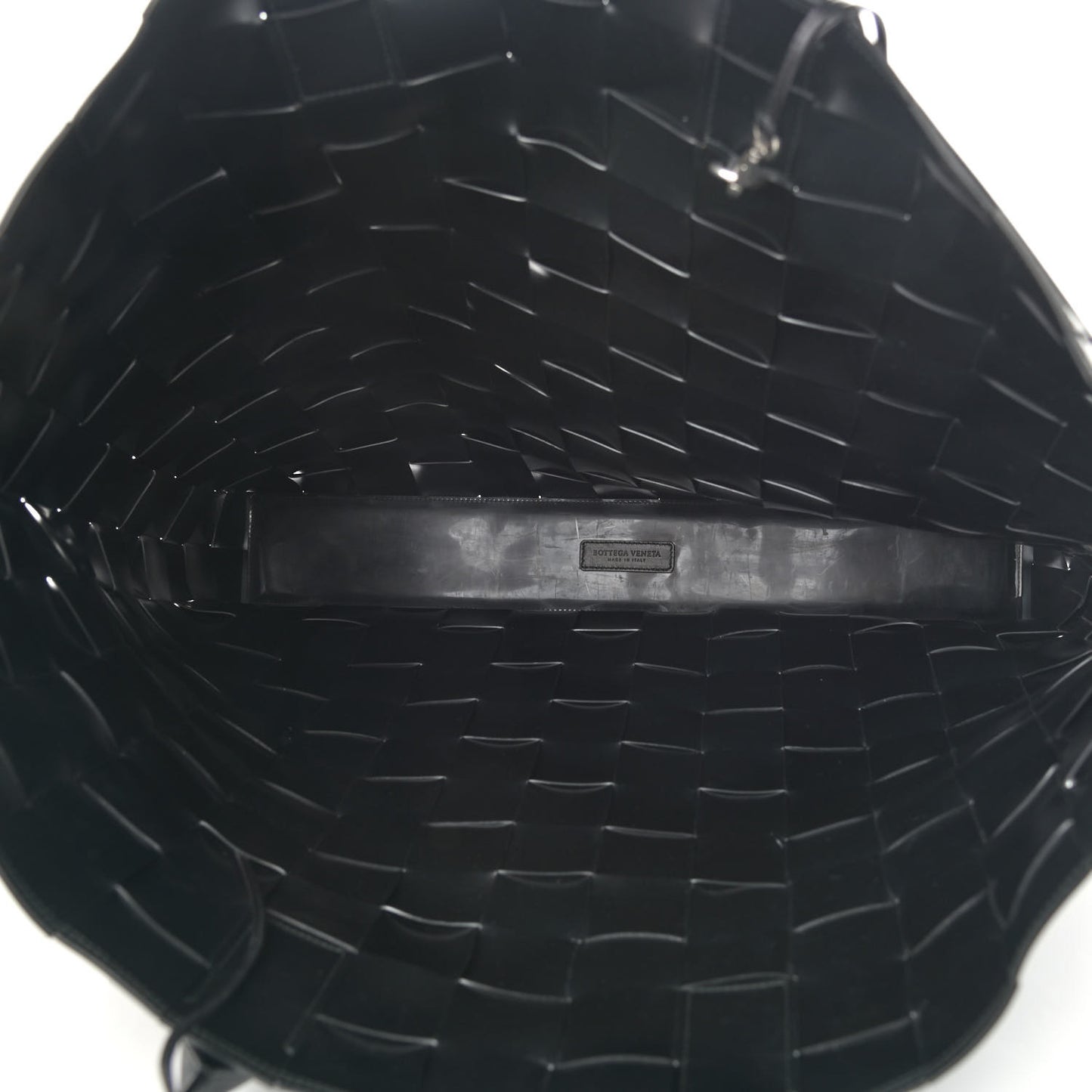 Patent Nappa Intrecciato Extra Large Tote Black