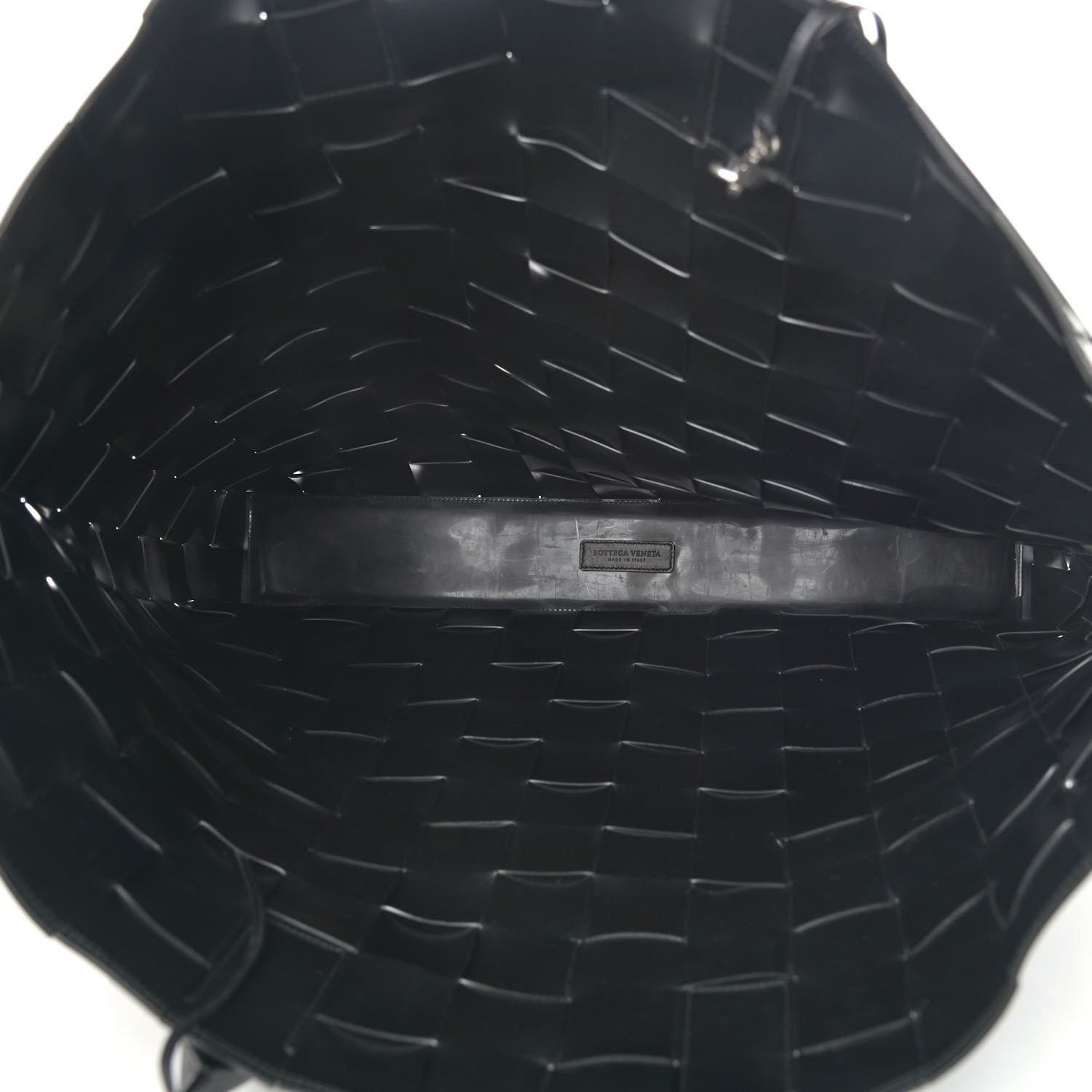 Bottega Veneta Patent Nappa Intrecciato Extra Large Tote Black 6 of 11