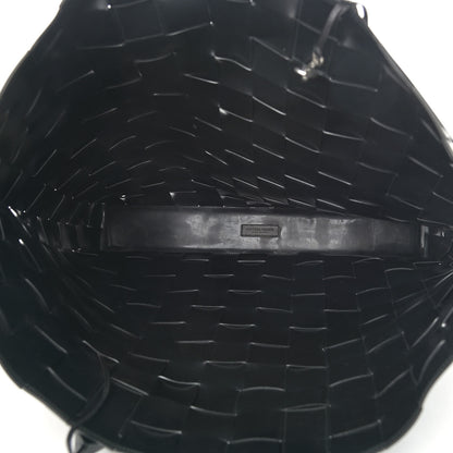 Bottega Veneta Patent Nappa Intrecciato Extra Large Tote Black 6 of 11