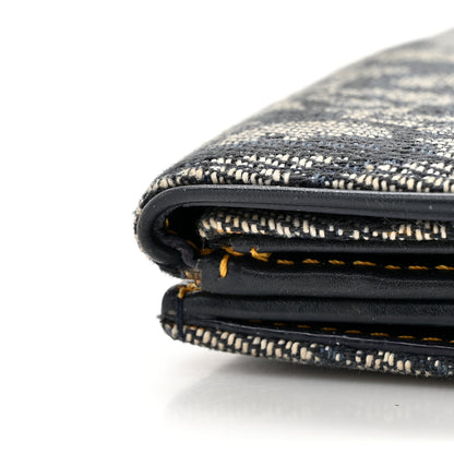 Christian Dior Monogram Saddle Wallet Navy 13 of 14