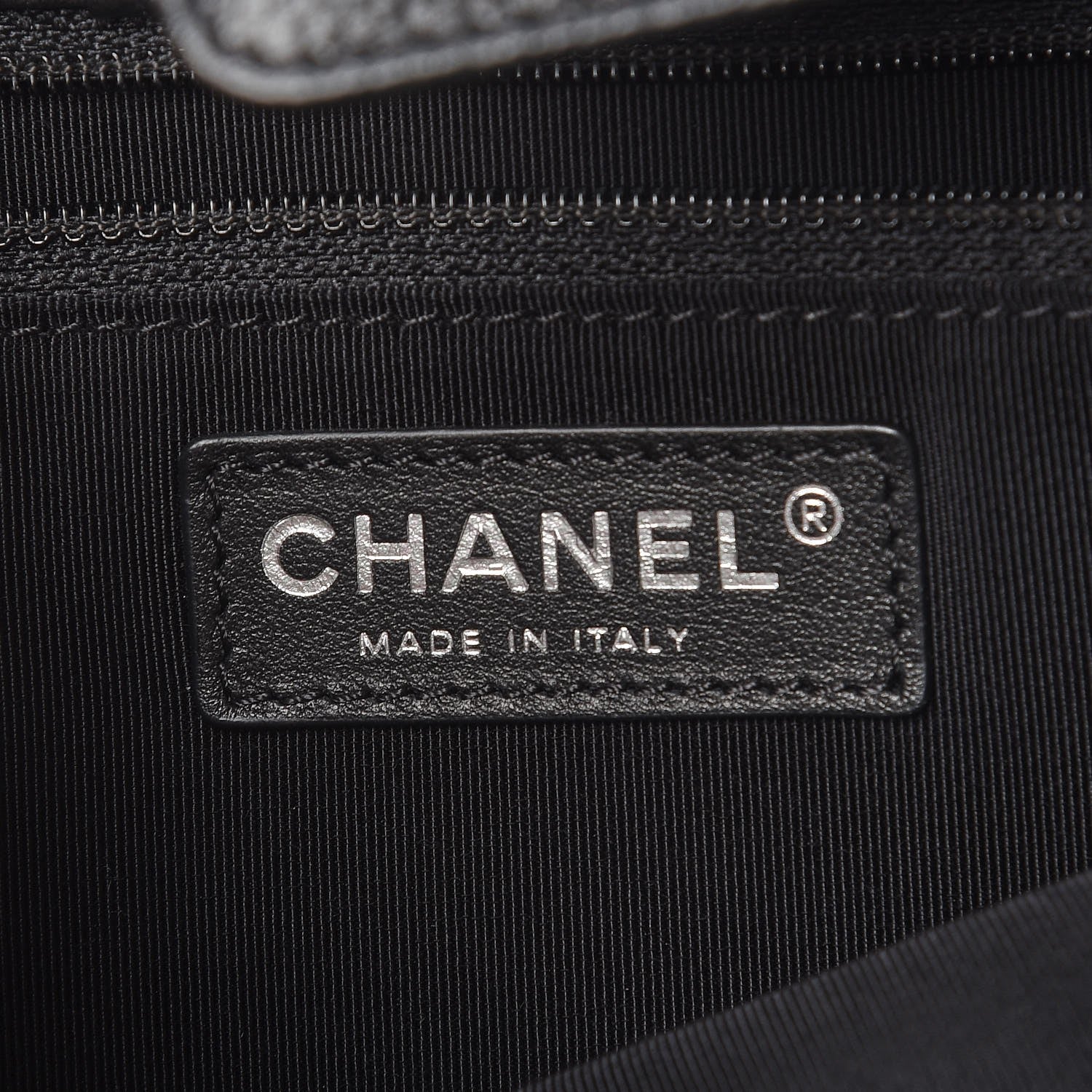 Chanel Calfskin Cerf Executive Shopper Tote Black 7 of 8