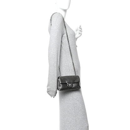 Chanel Faded Metallic Mesh Extra Mini Flap Silver 2 of 10