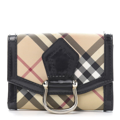 Burberry Nova Check Penrose Compact Wallet Black 1 of 12