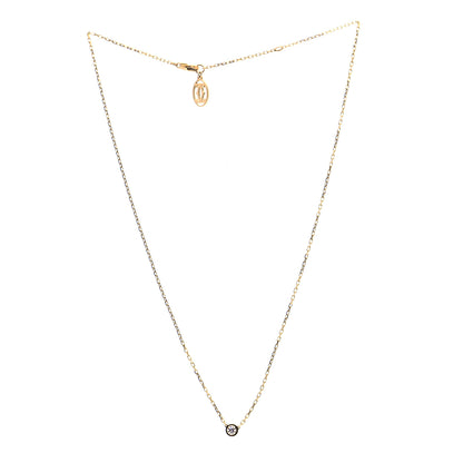 Cartier 18K Yellow Gold Diamond SM D'Amour Pendant Necklace 3 of 6