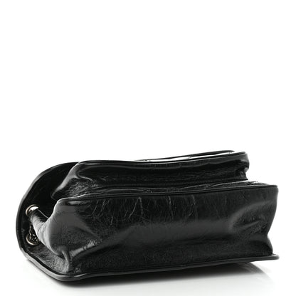 Saint Laurent Crinkled Calfskin Matelasse Monogram Medium Niki Chain Satchel Black 5 of 11