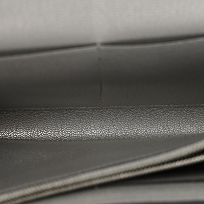 Hermes Metallic Chevre Chamkilight Kelly Wallet To Go Argent 5 of 12