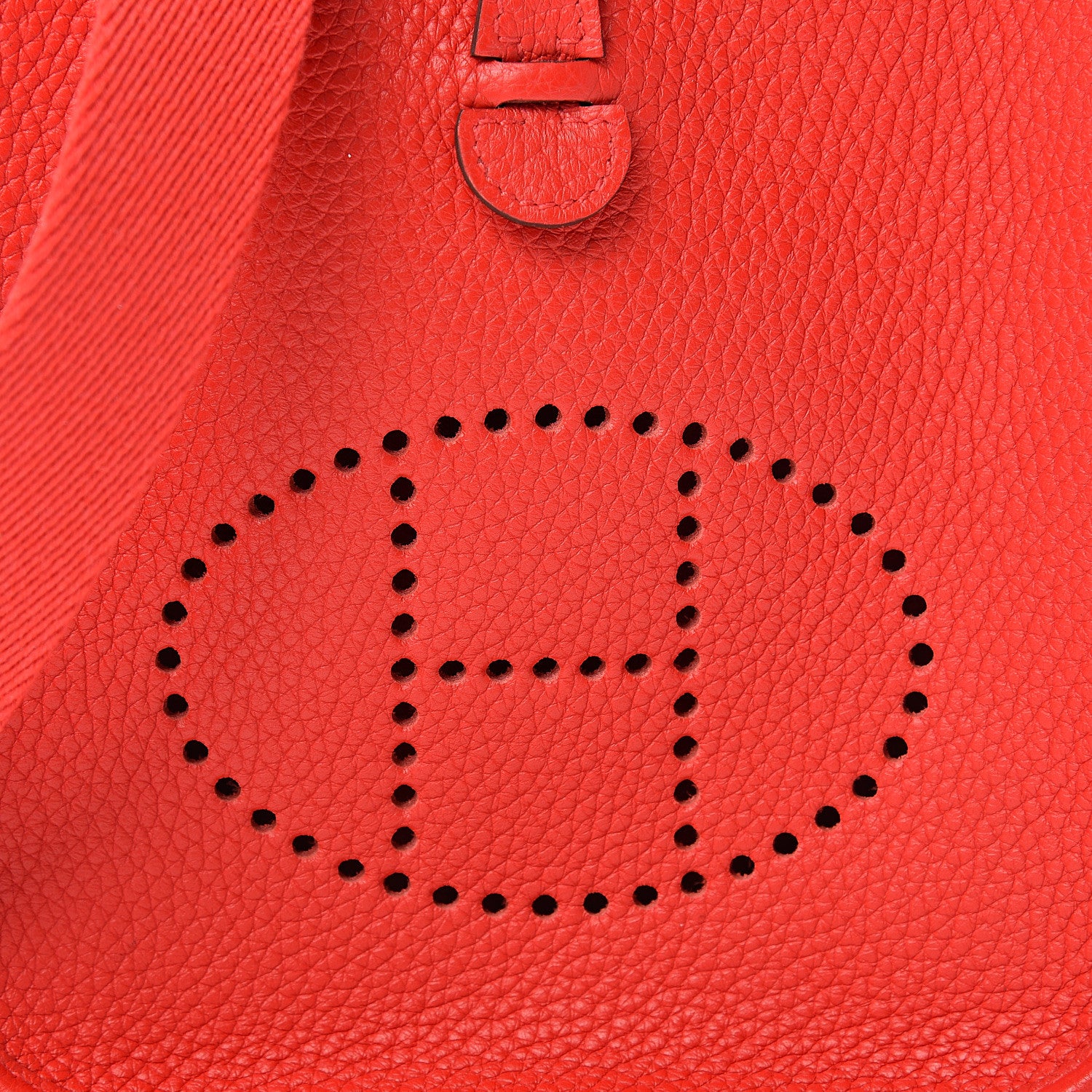 Hermes Taurillon Clemence Evelyne TPM Rouge de Coeur 7 of 10