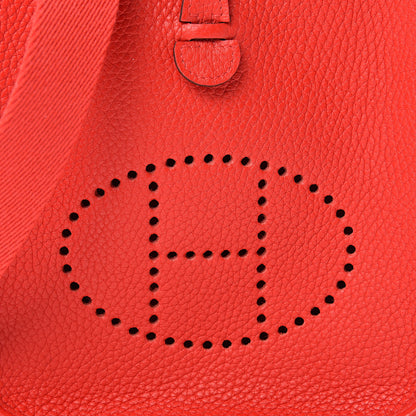 Hermes Taurillon Clemence Evelyne TPM Rouge de Coeur 7 of 10