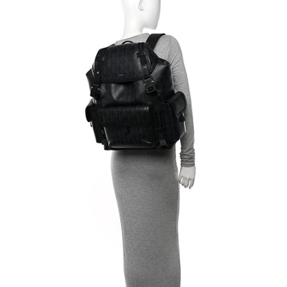 Christian Dior Canvas CD Diamond Hit The Road Backpack Black 2 of 9