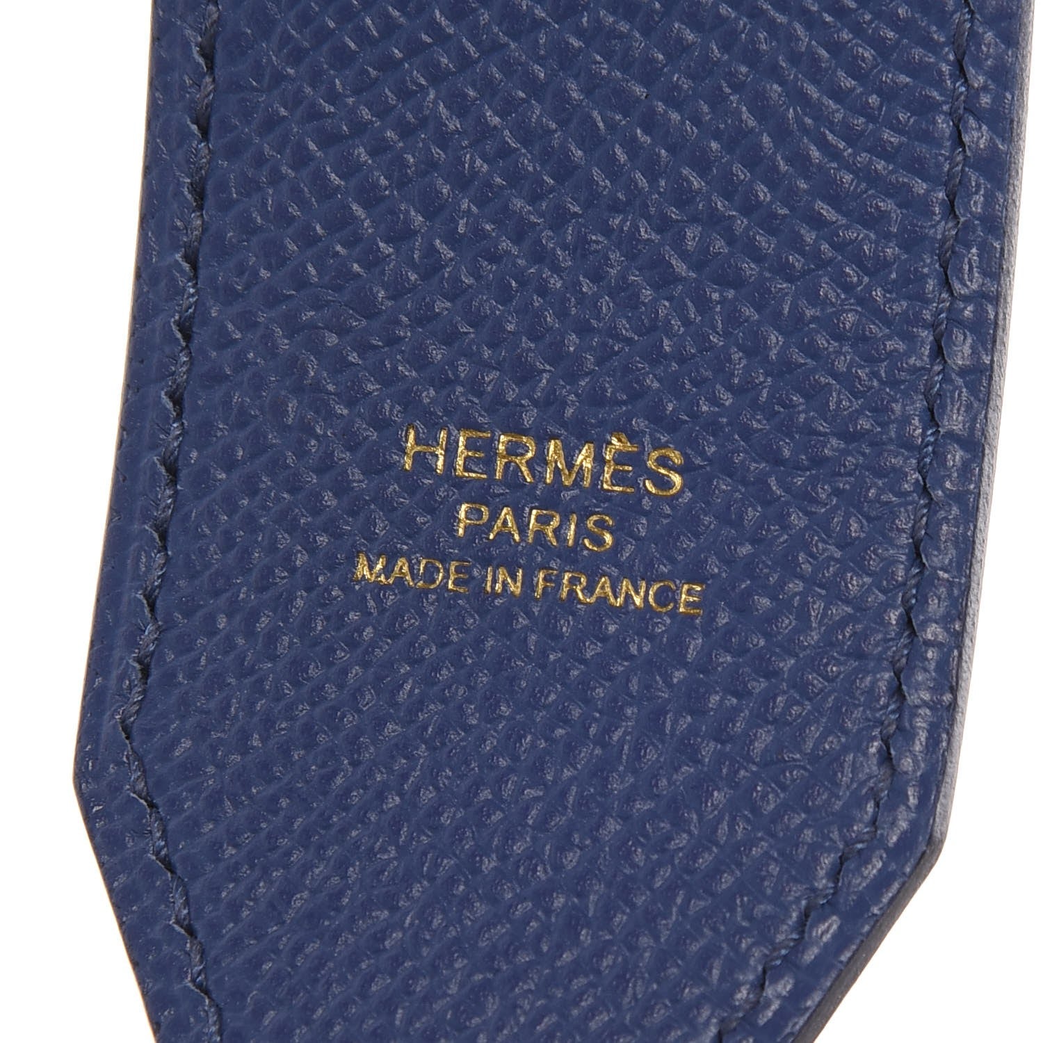 Hermes Epsom 40mm Tressage Shoulder Strap Bleu Brighton Capucine Bleu Saphir 6 of 6