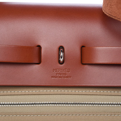 Hermes Vache Hunter Toile Herbag Zip 31 PM Trench Cuivre 9 of 12