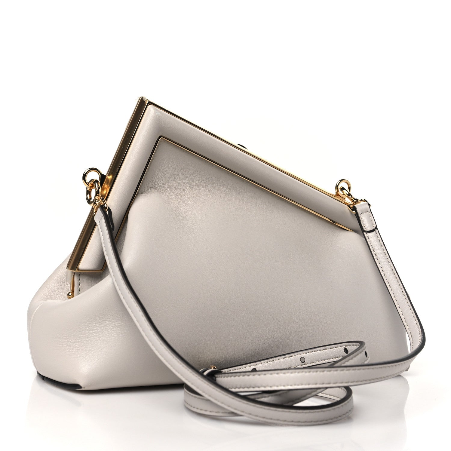 Fendi Shiny Nappa Small Fendi First Ghiaia 3 of 10