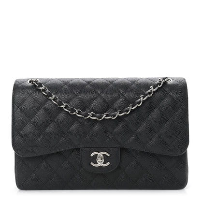 Chanel Caviar Quilted Jumbo Double Flap Black 1 of 11