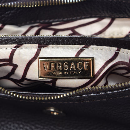 Versace Calfskin Shoulder Bag Brown 6 of 7