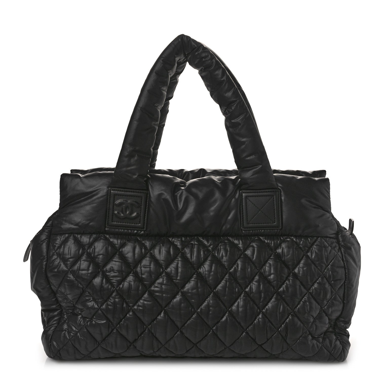Chanel Nylon Quilted Large Coco Cocoon Reversible Tote Black 1 of 9