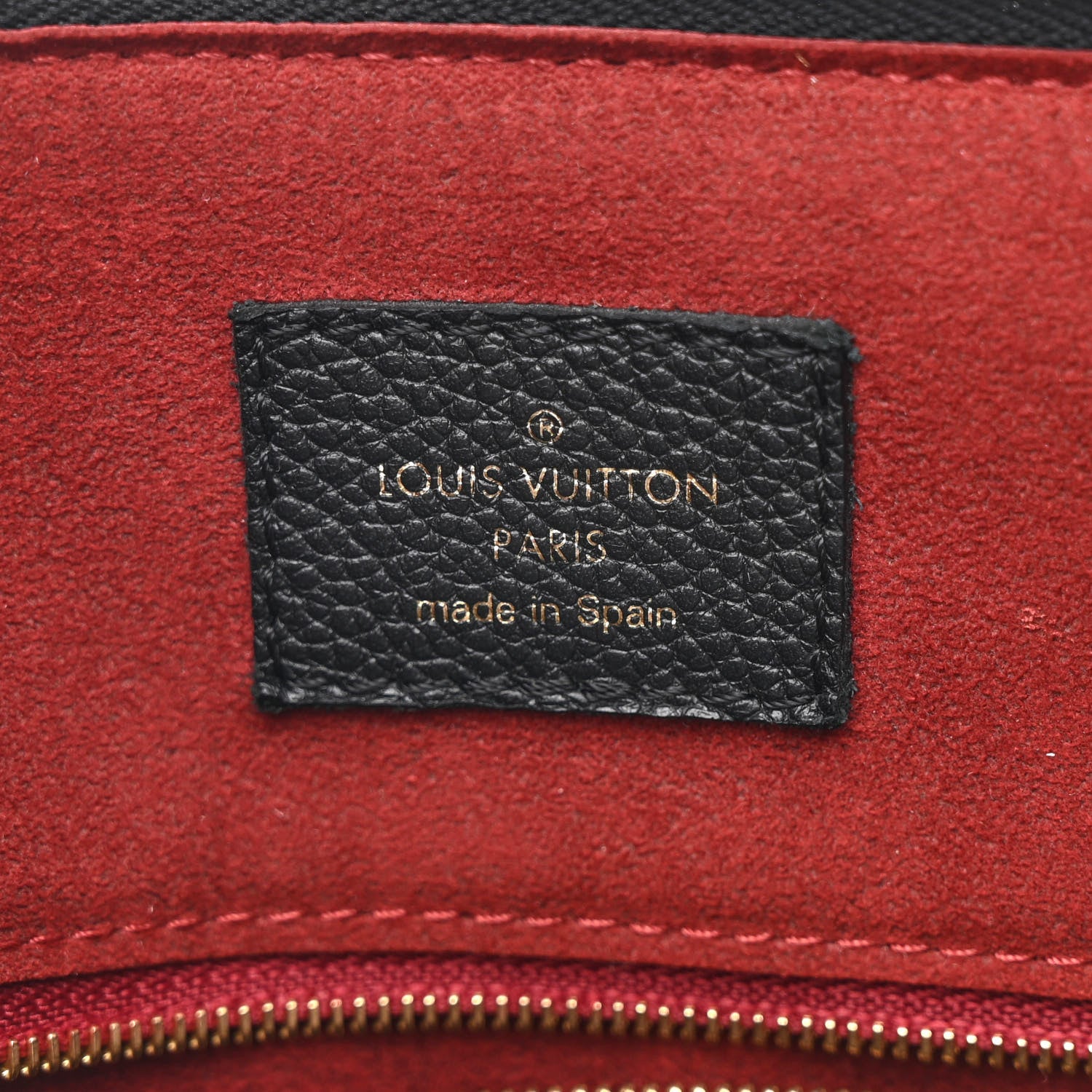 Louis Vuitton Empreinte Monogram Giant Speedy Bandouliere 25 Black Beige 6 of 9