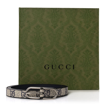 Gucci GG Supreme Monogram Jackie 1961 15mm Belt 110 44 Beige Blue 5 of 5