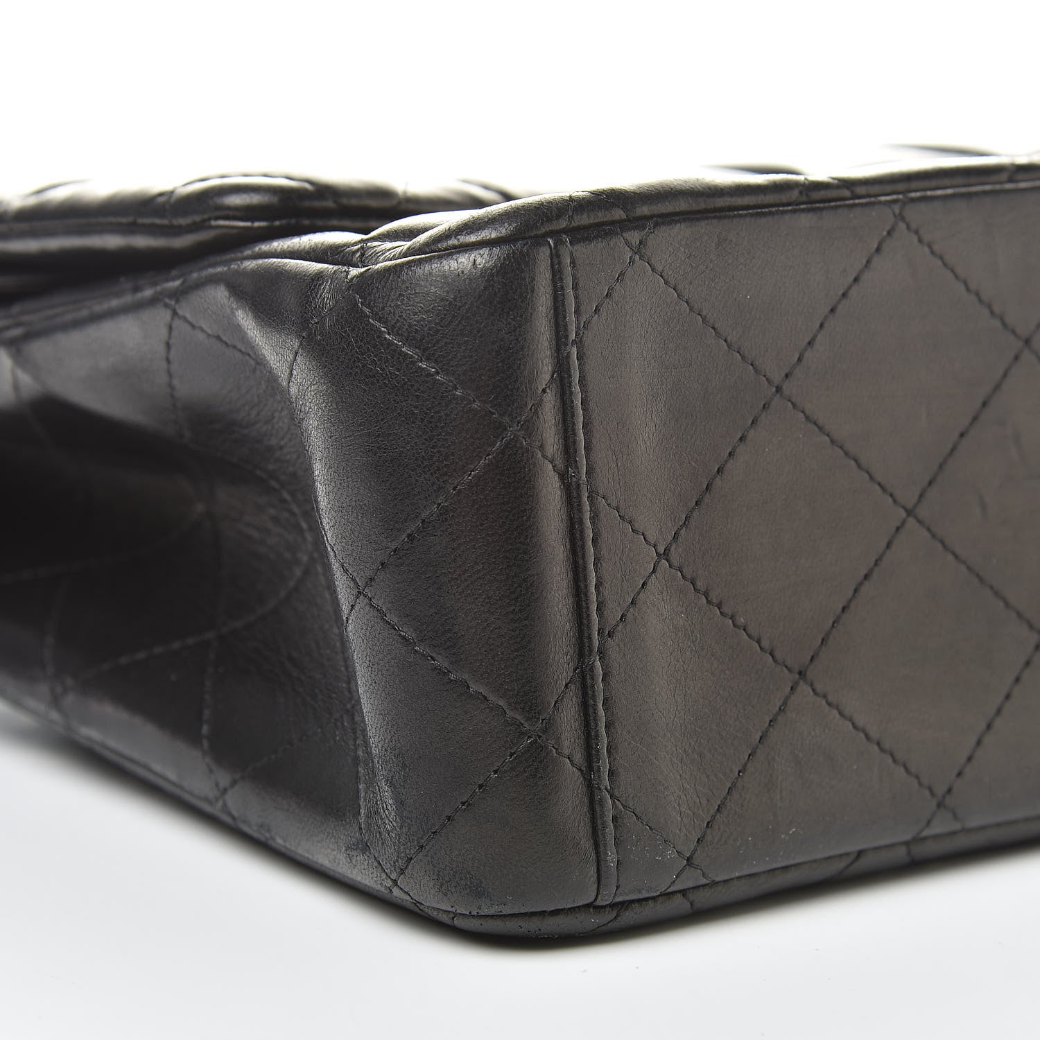 Chanel Lambskin Quilted Maxi Double Flap Black 9 of 15