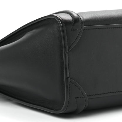 Celine Smooth Calfskin Nano Luggage Black 10 of 11