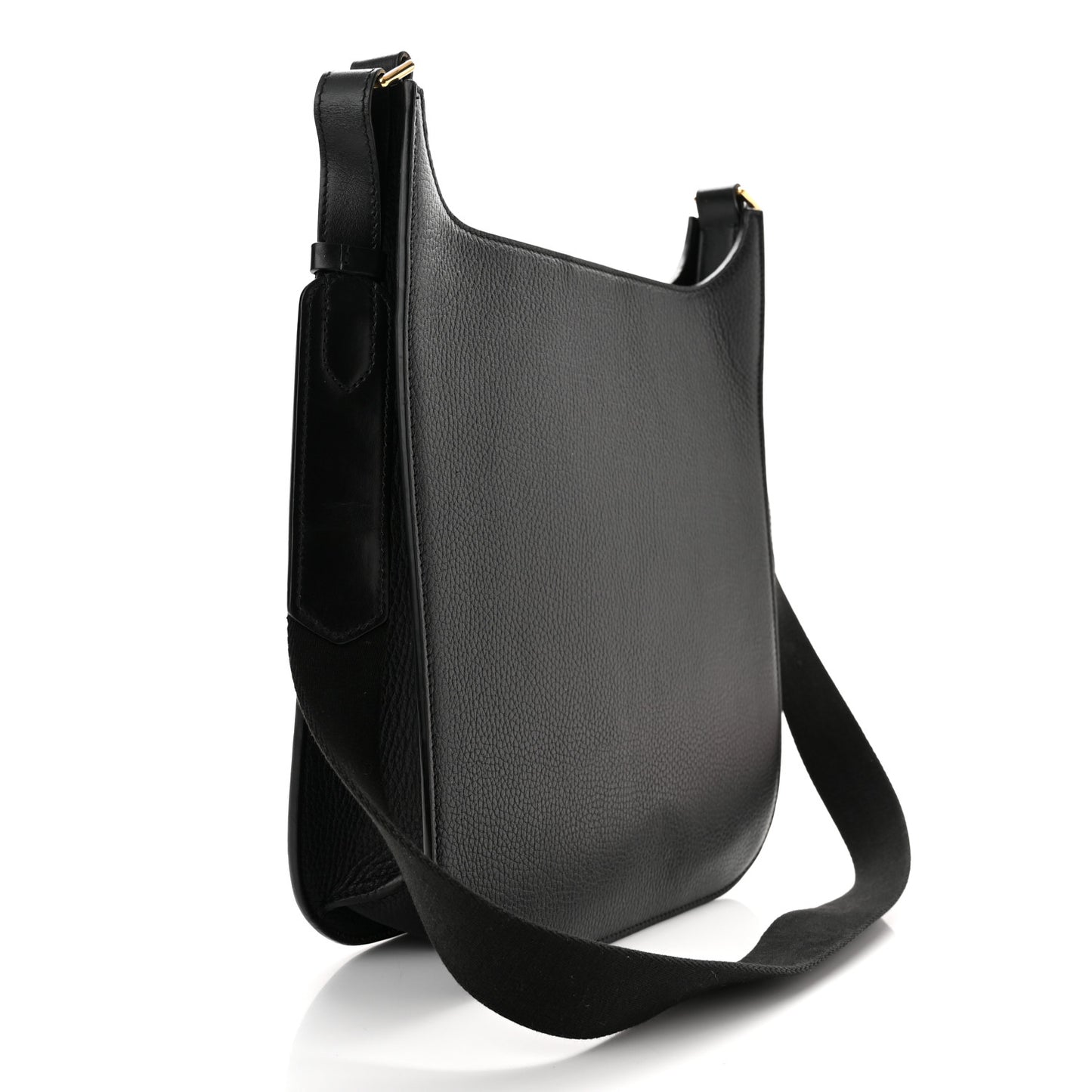 Grain Calfskin T Twist Crossbody Bag Black