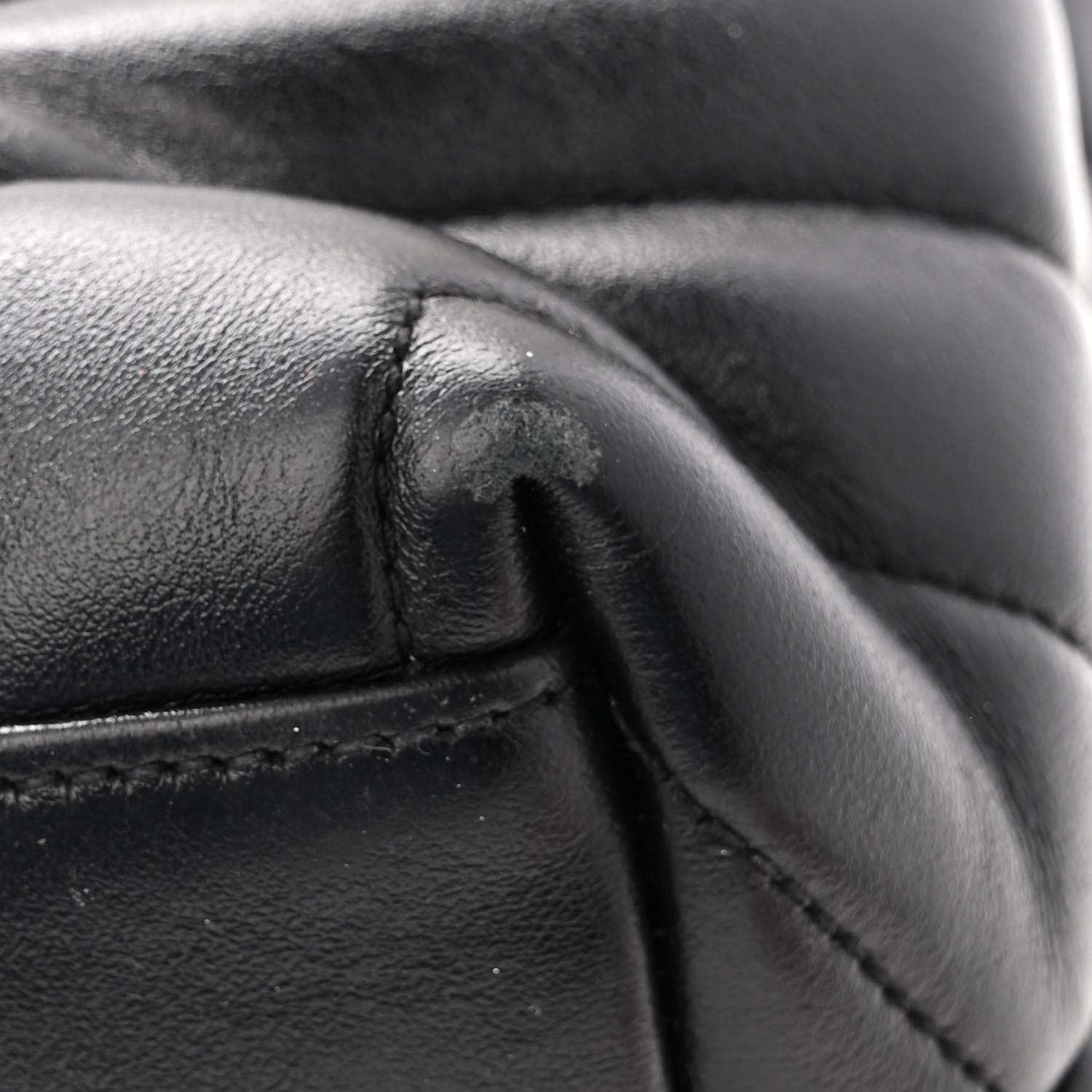 Saint Laurent Calfskin Y Quilted Monogram Medium Loulou Chain Satchel Black 12 of 13